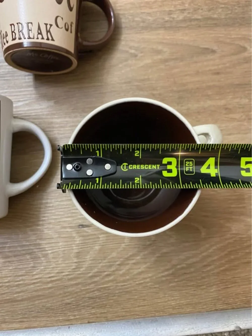 Mr. Coffee Coffee Break Mugs – 3-Piece Set – Black & White, Brown & Mocha
